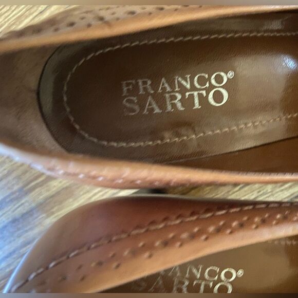 Vintage Franco Sarto - Square Toe Leather Pumps Loafers - size 8 - Picture 4 of 10